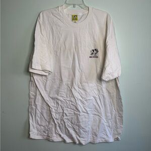 Brand New Y2K Big Dogs Classic White Short Sleeve Tee (XXL)